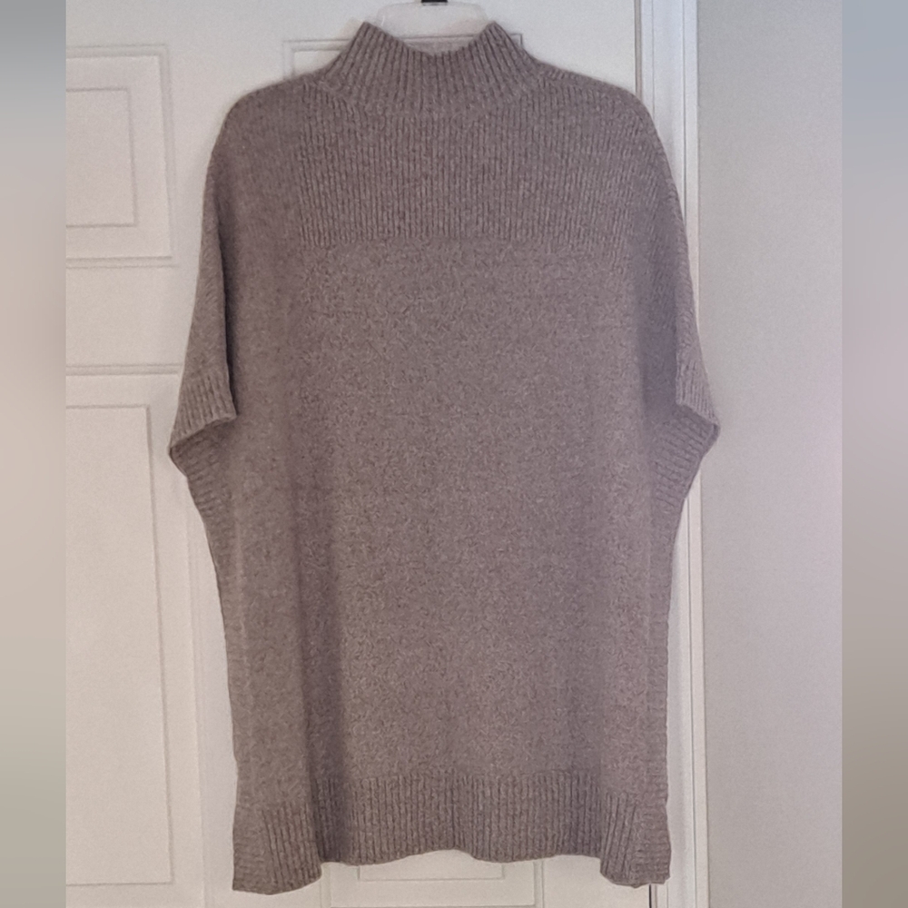 100% Cashmere Soft Sweater Vest Pull Over Brown Office Holiday Top. Size XL.
